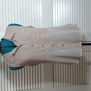 Cream/Sheer sleeveless Blouse